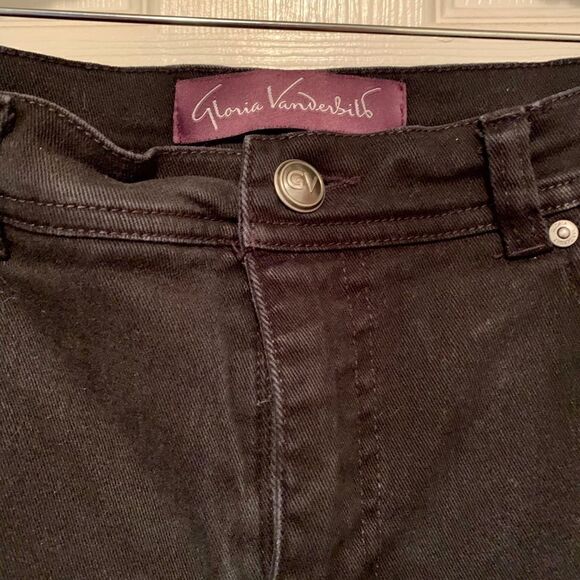 Black Gloria Vanderbilt Jeans Size 10 Short - Picture 4 of 6